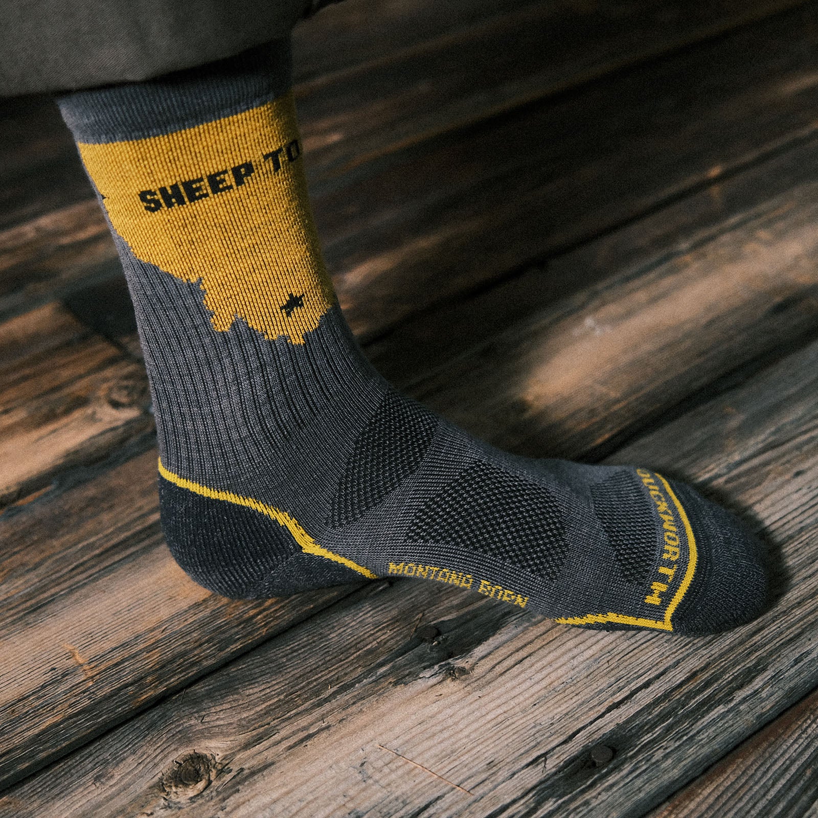 Lightweight Montana Footprint Crew Sock - Image 6