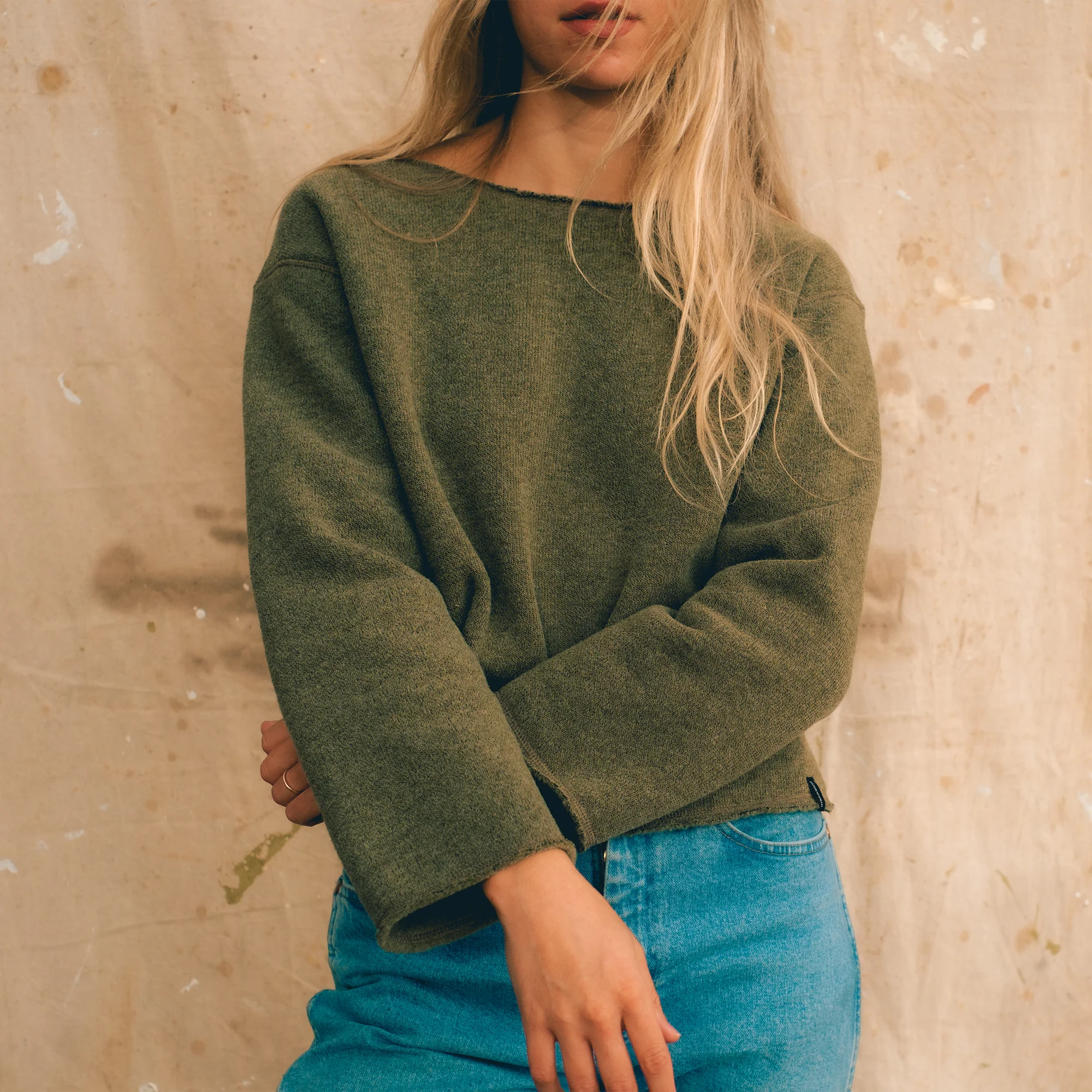 Women's Powder Cropped Crew - Image 6