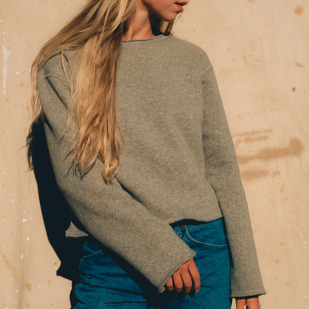 Women's Powder Cropped Crew - Image 8